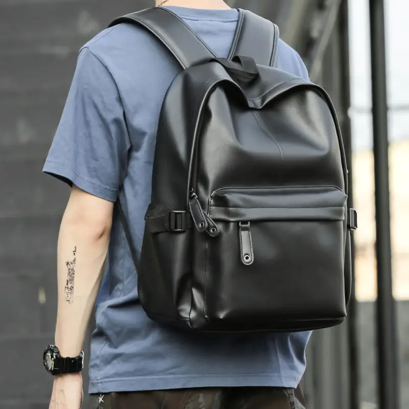 PVC Vegan Leather Backpack 